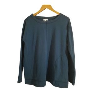 Pure Jill Womens Long Sleeve Forrest Green Top Size Medium